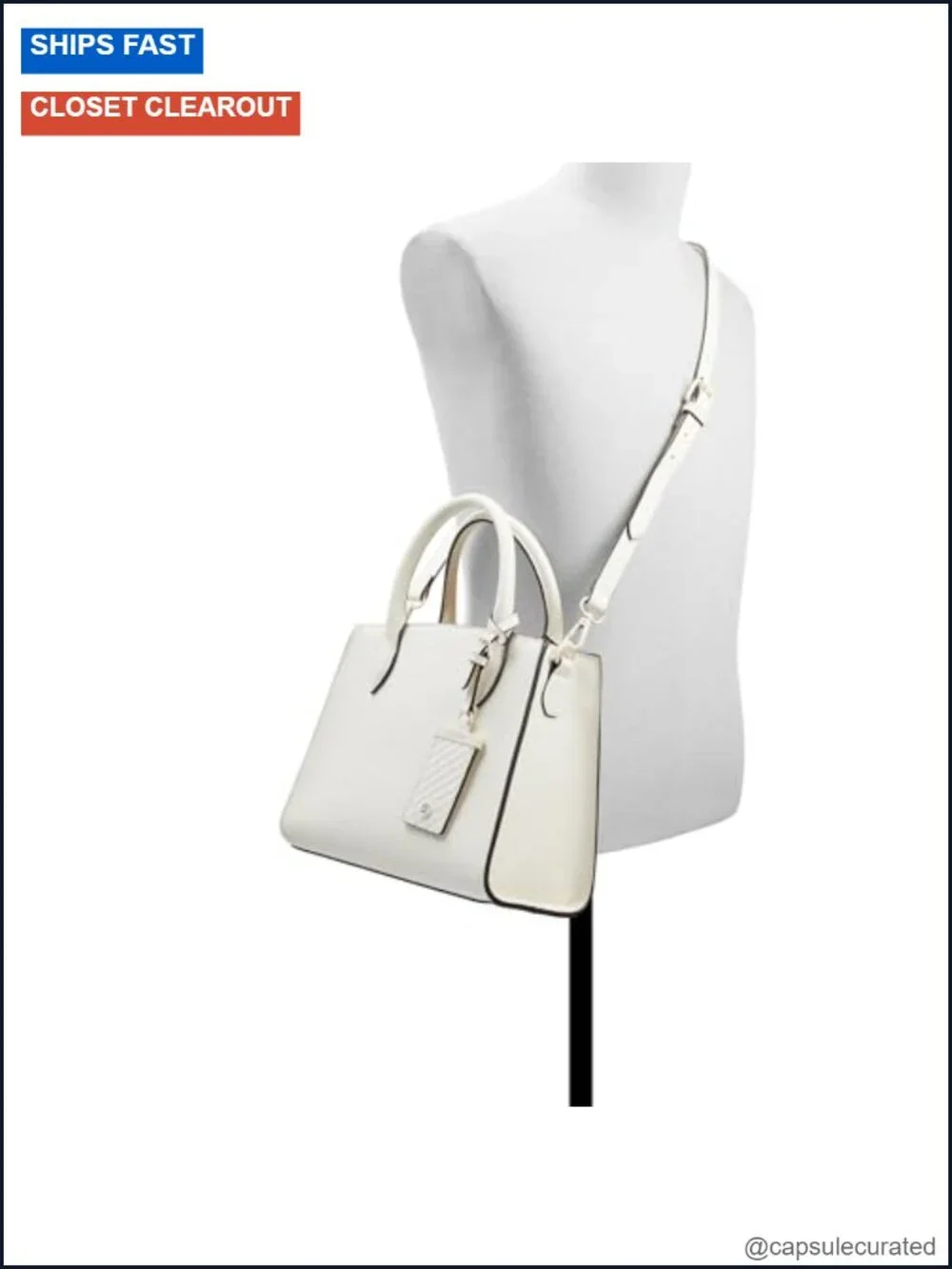 ALDO Satchel Bag - Spacious Medium Handbag with Zipper Closure, Adjustable